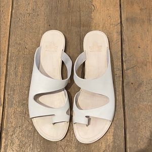 White leather Sandals
